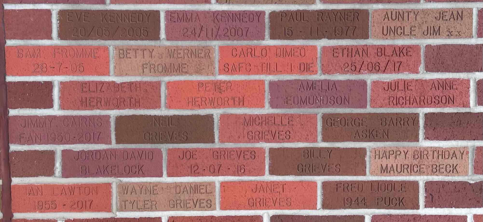 Image of brick for SAM FROMME 28-7-05