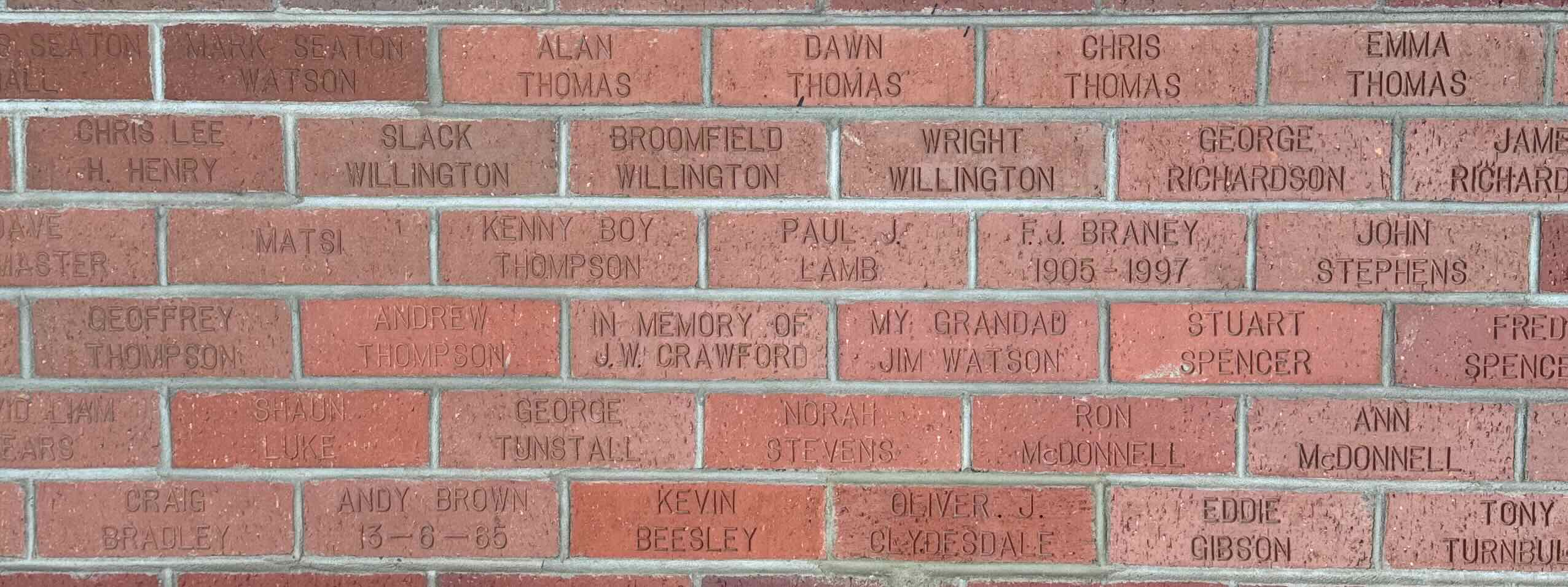Image of brick for ALAN THOMAS