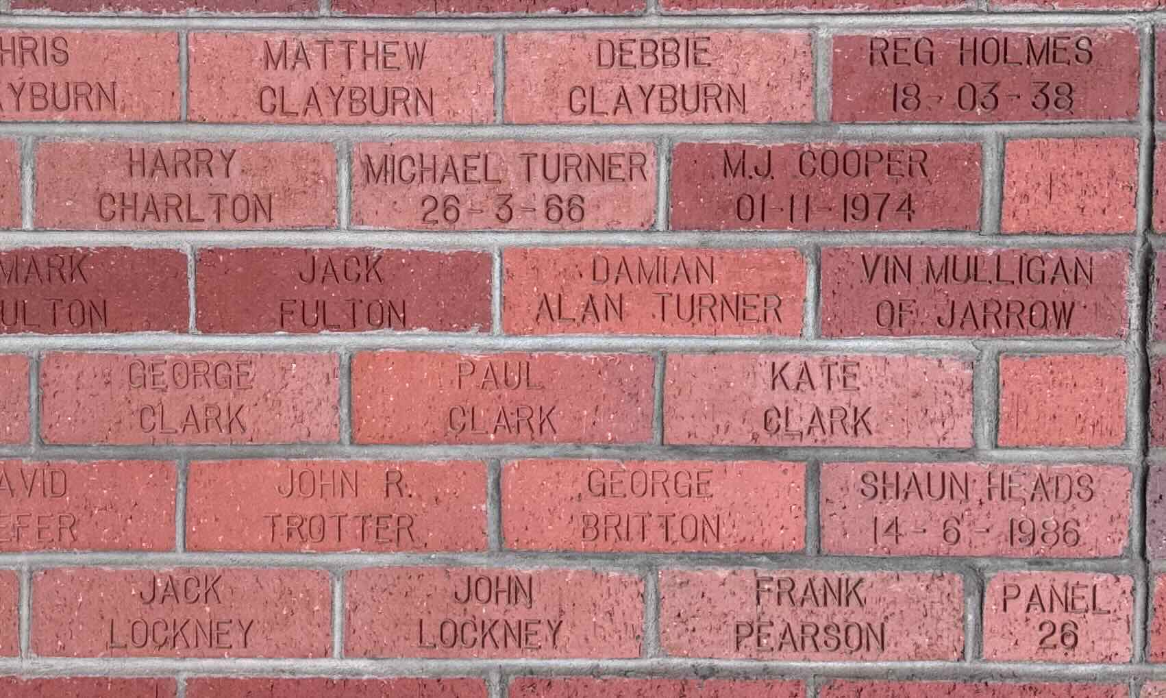 Image of brick for MATTHEW CLAYBURN