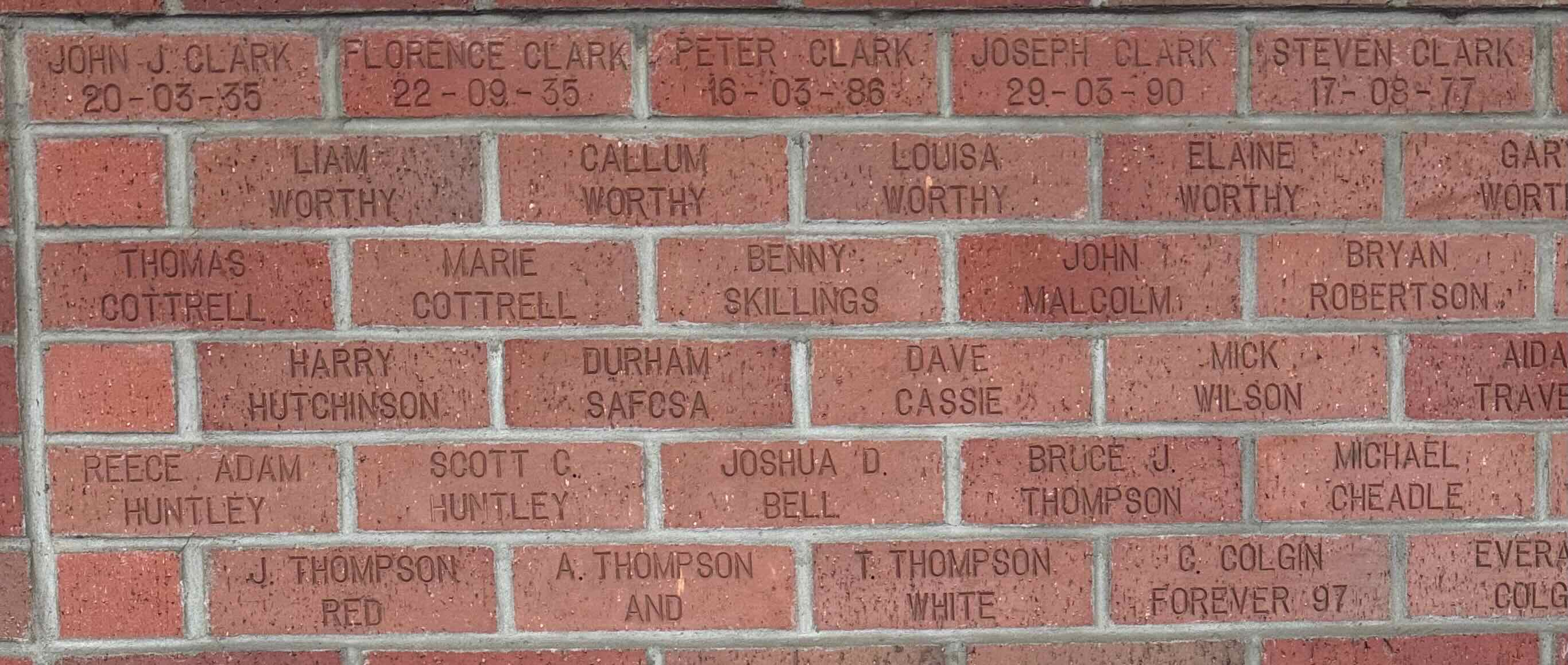 Image of brick for PETER CLARK 16-03-86
