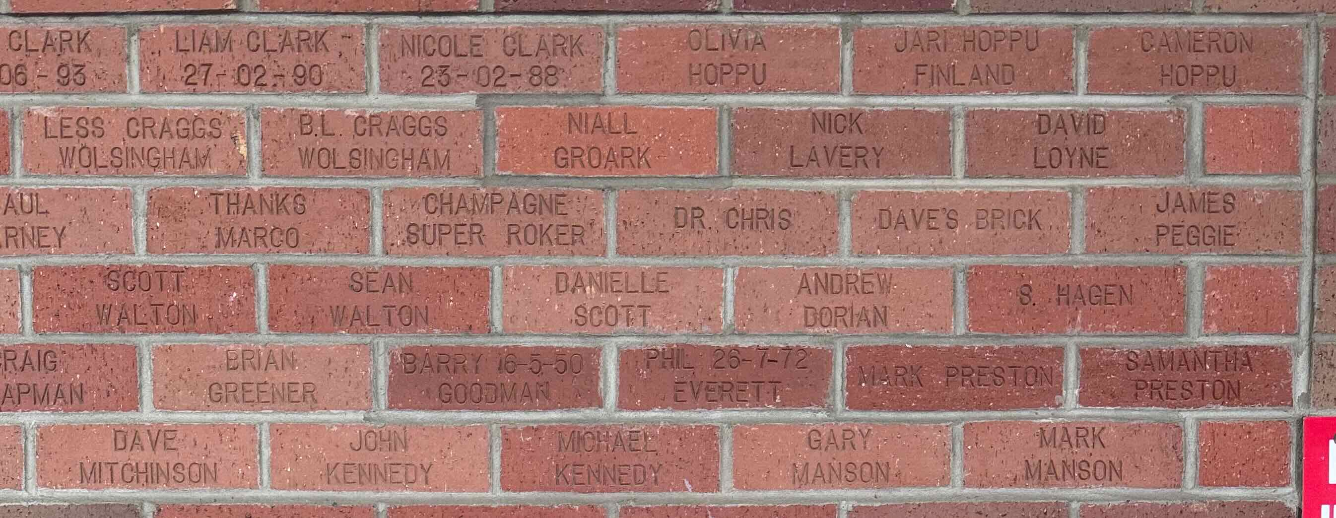 Image of brick for JAMES PEGGIE
