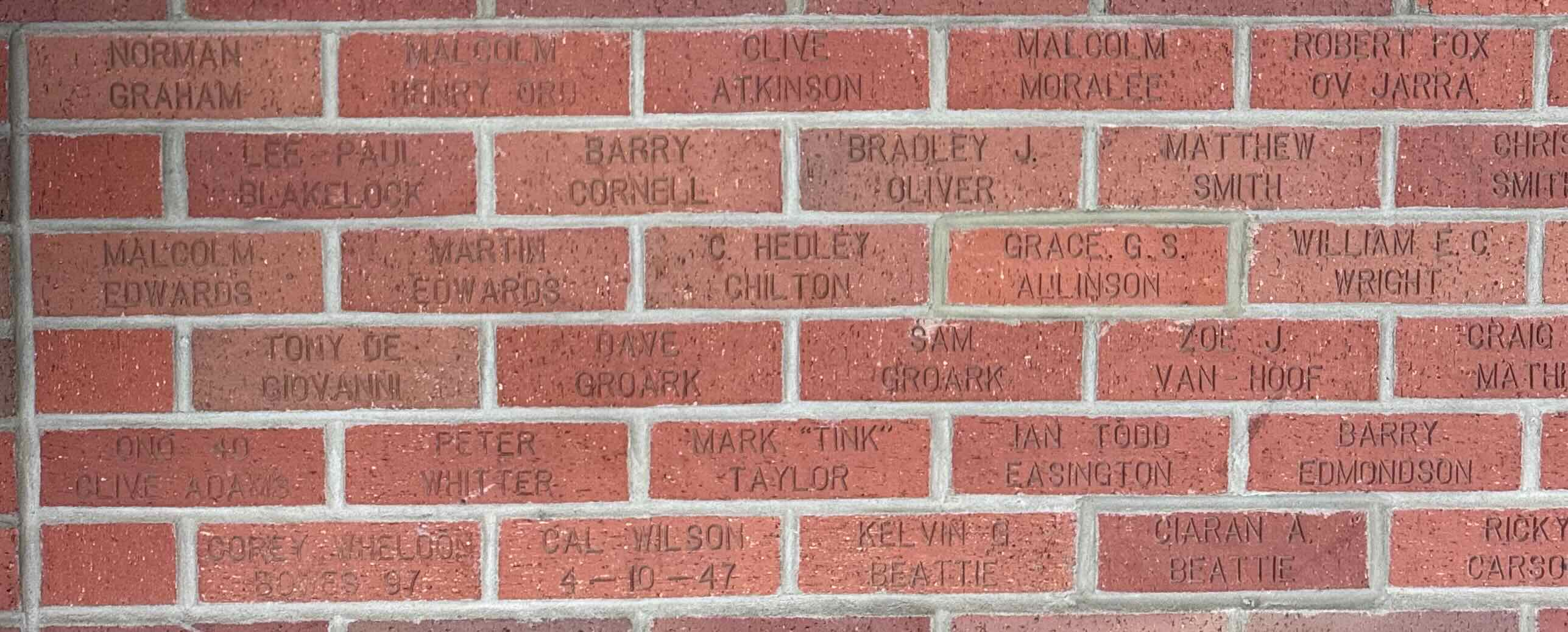 Image of brick for MARK "TINK" TAYLOR
