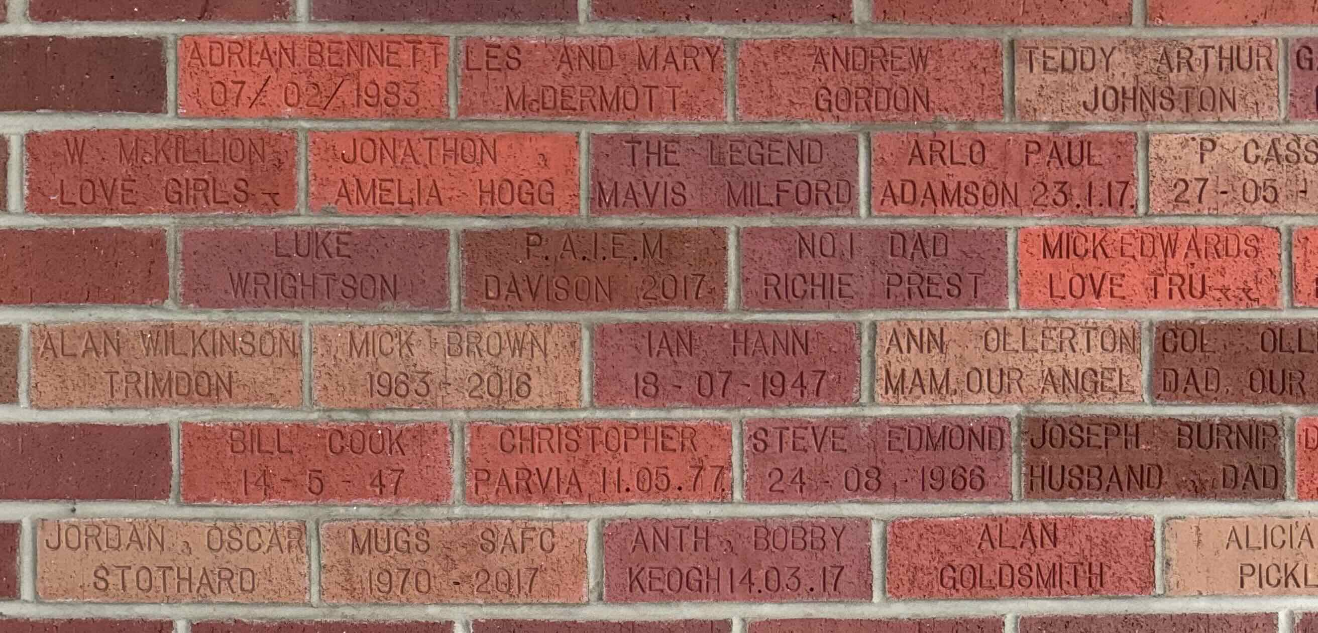Image of brick for STEVE EDMOND 24-08-1966