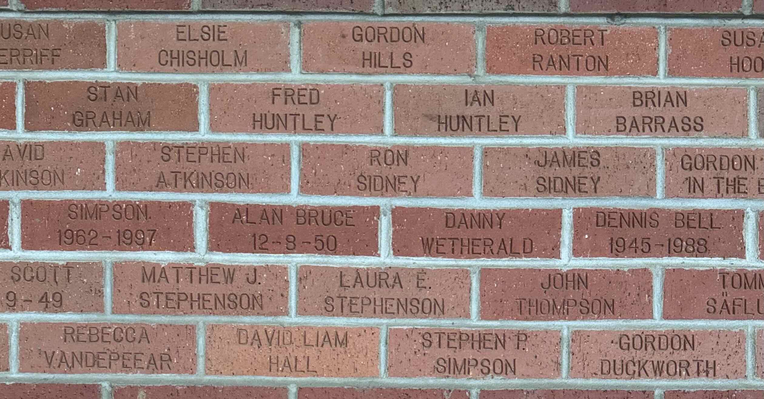 Image of brick for IAN HUNTLEY