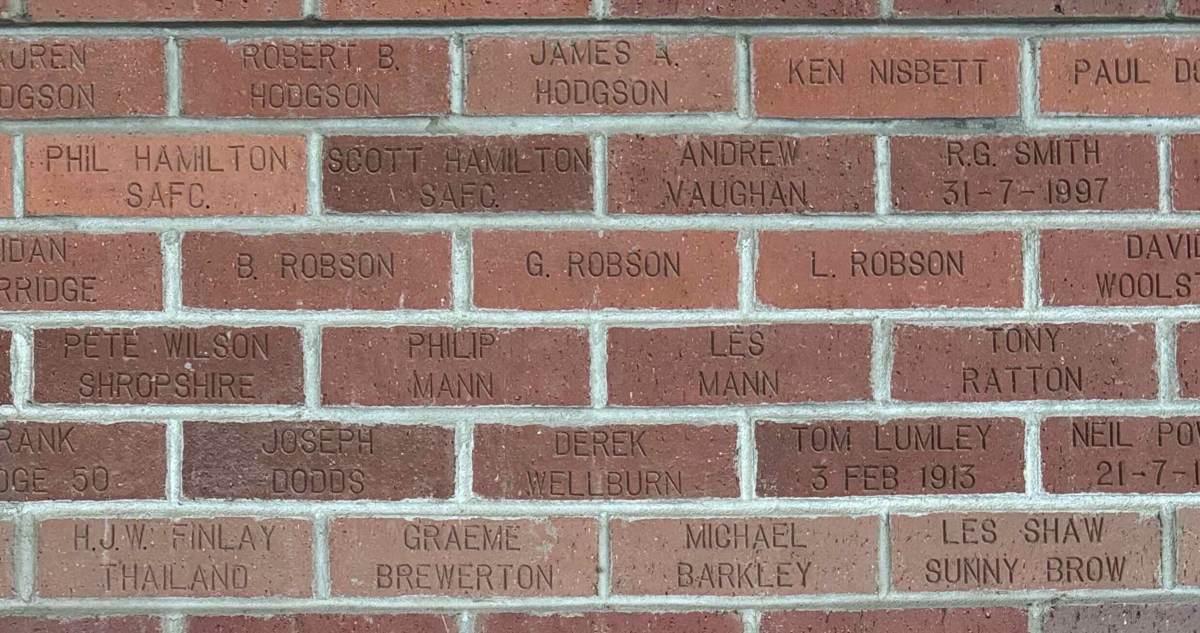 Image of brick for DEREK WELLBURN