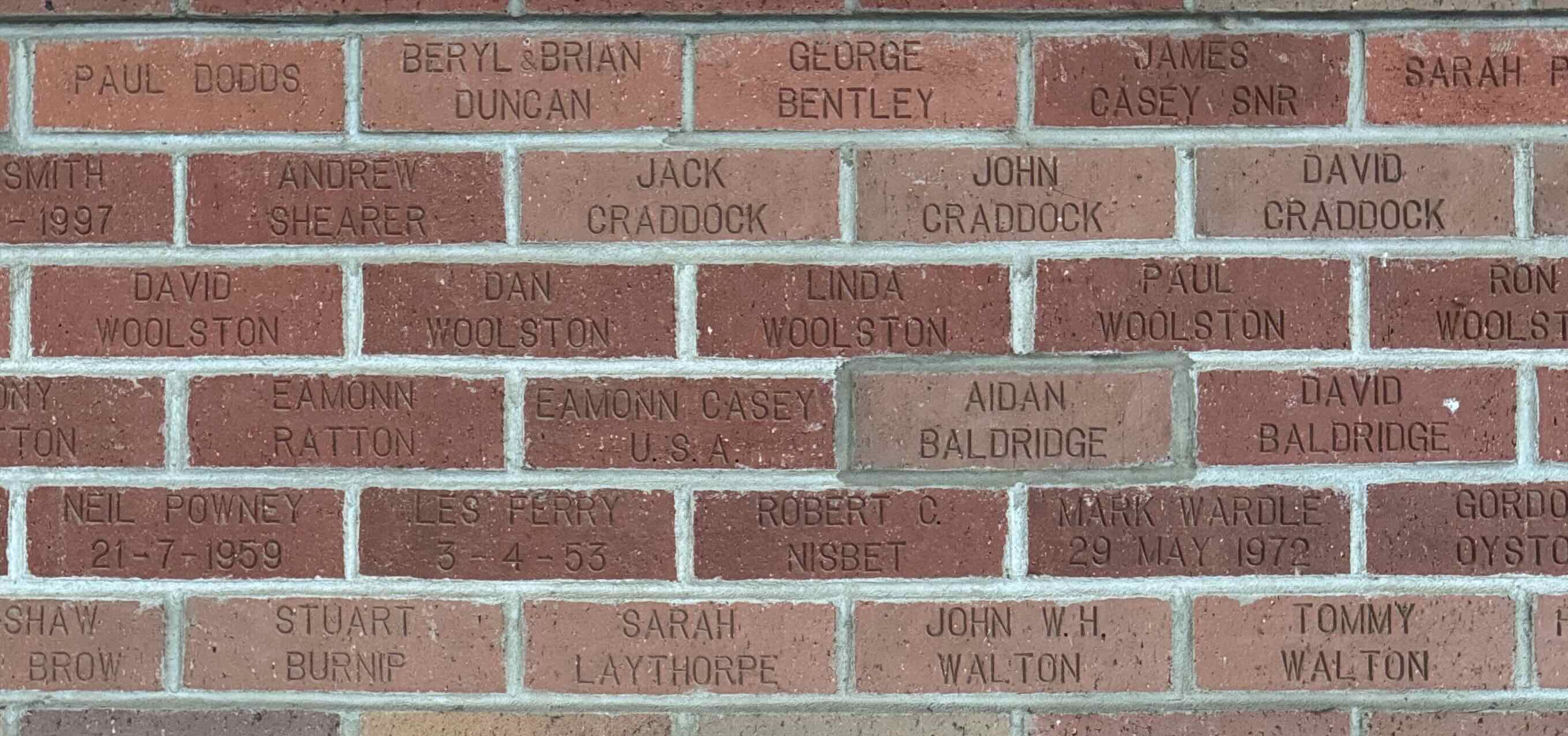 Image of brick for BERYL & BRIAN DUNCAN