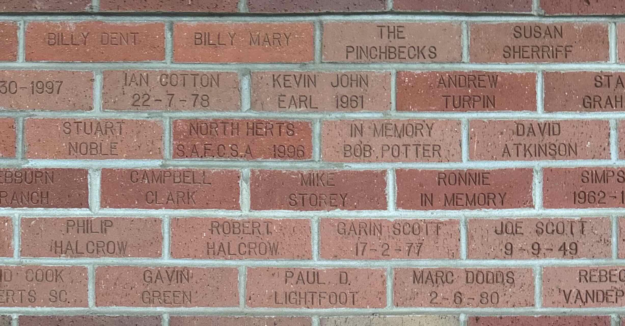 Image of brick for IAN COTTON 22-7-78
