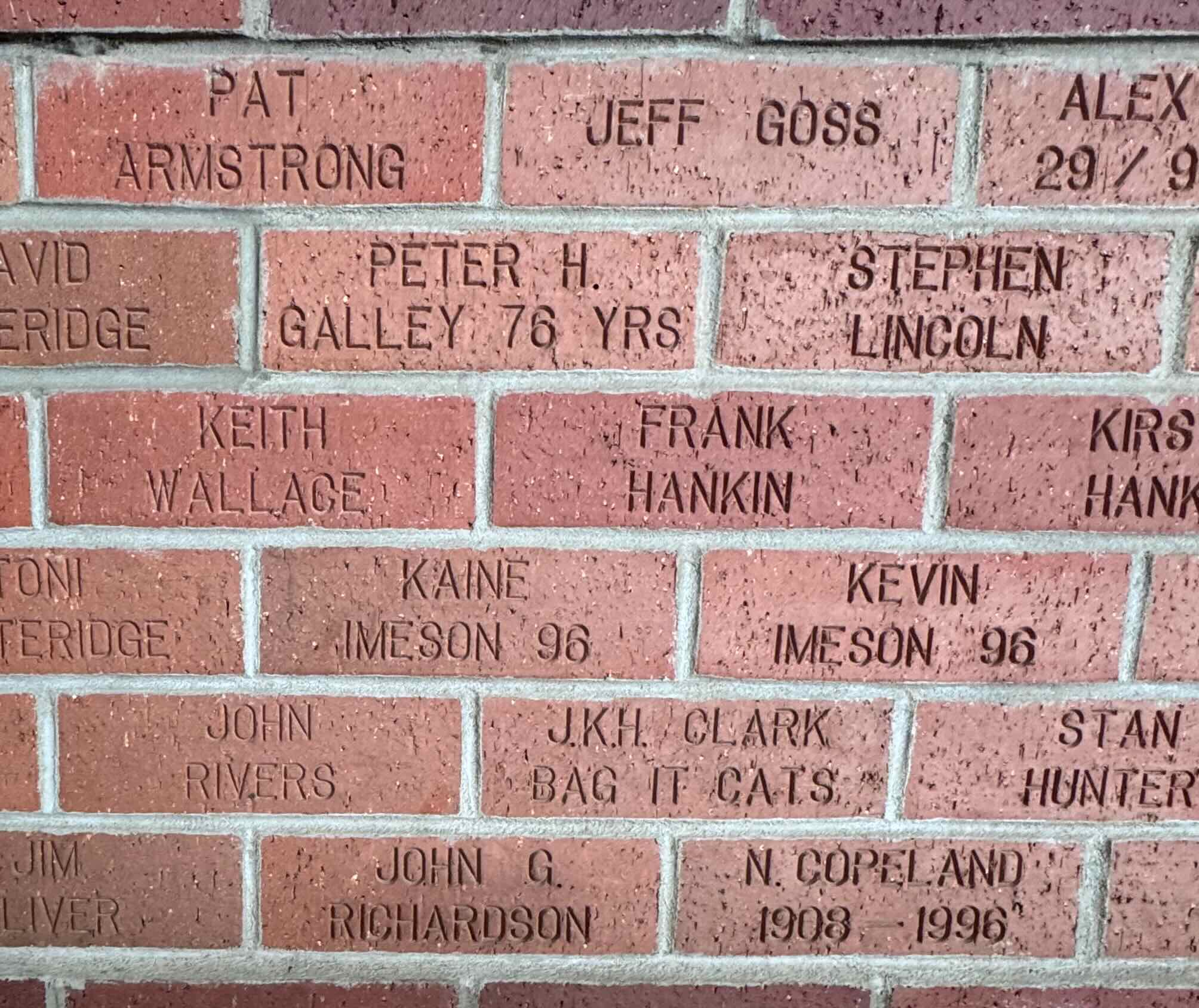 Image of brick for PAT ARMSTRONG
