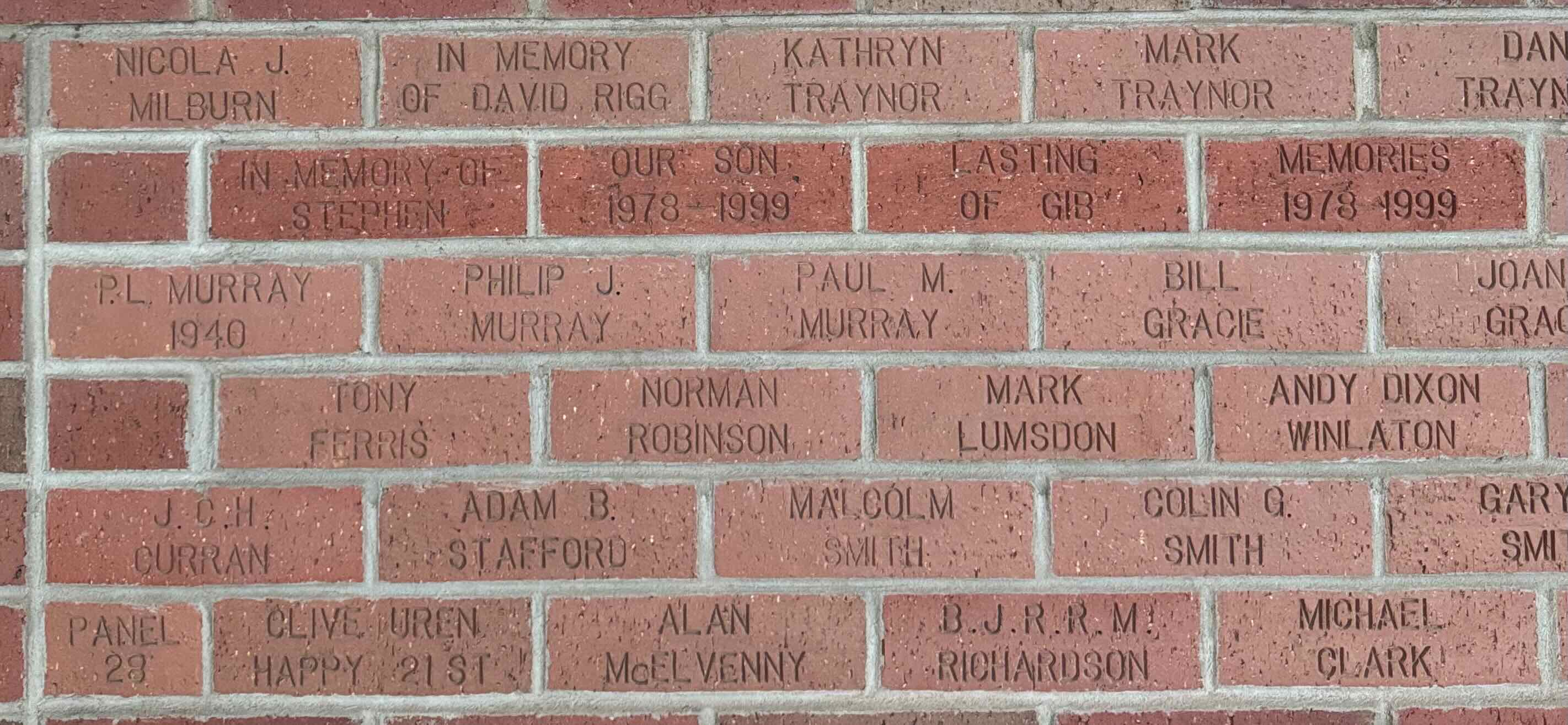 Image of brick for P.L. MURRAY 1940