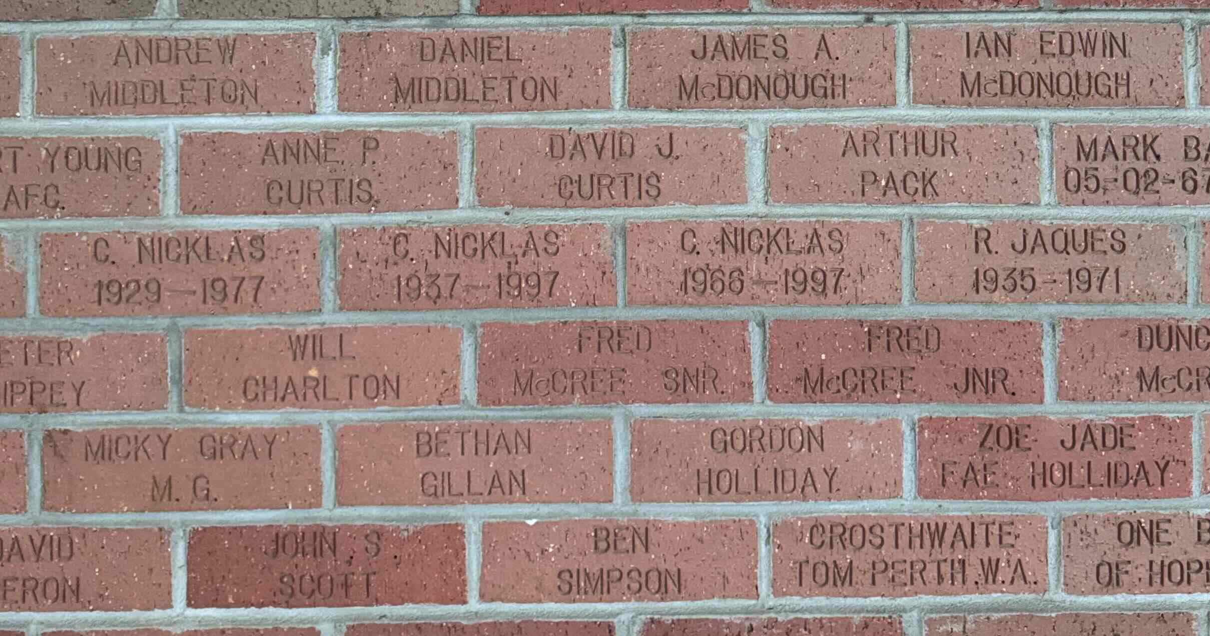 Image of brick for C. NICKLAS 1929-1977