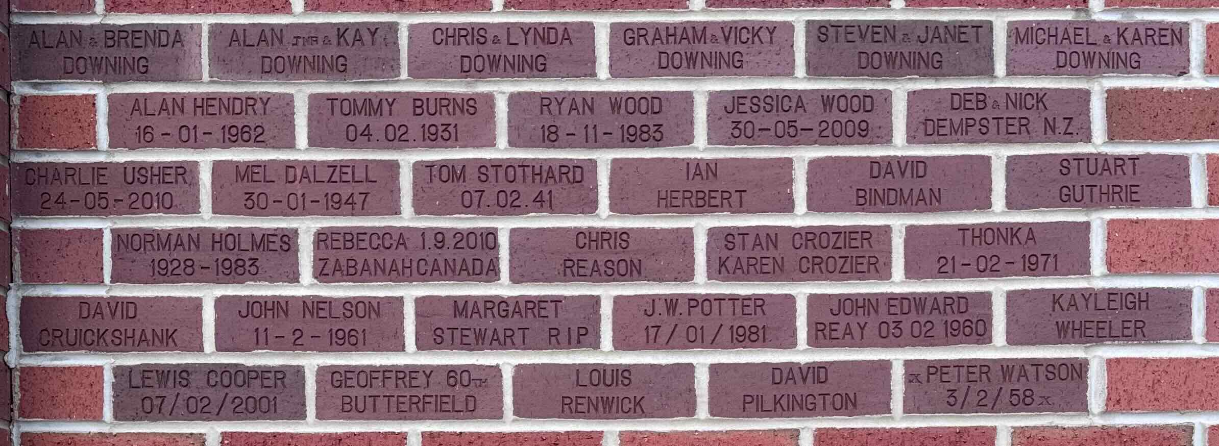 Image of brick for ALAN JNR & KAY DOWNING
