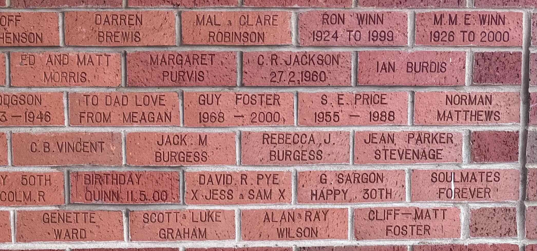 Image of brick for ED AND MATT MORRIS