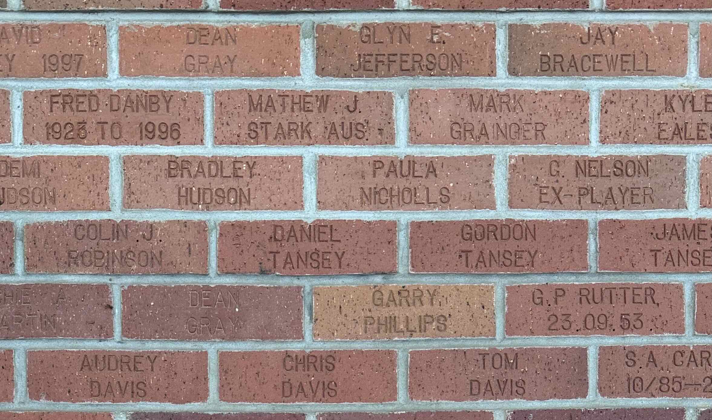 Image of brick for G. NELSON EX-PLAYER