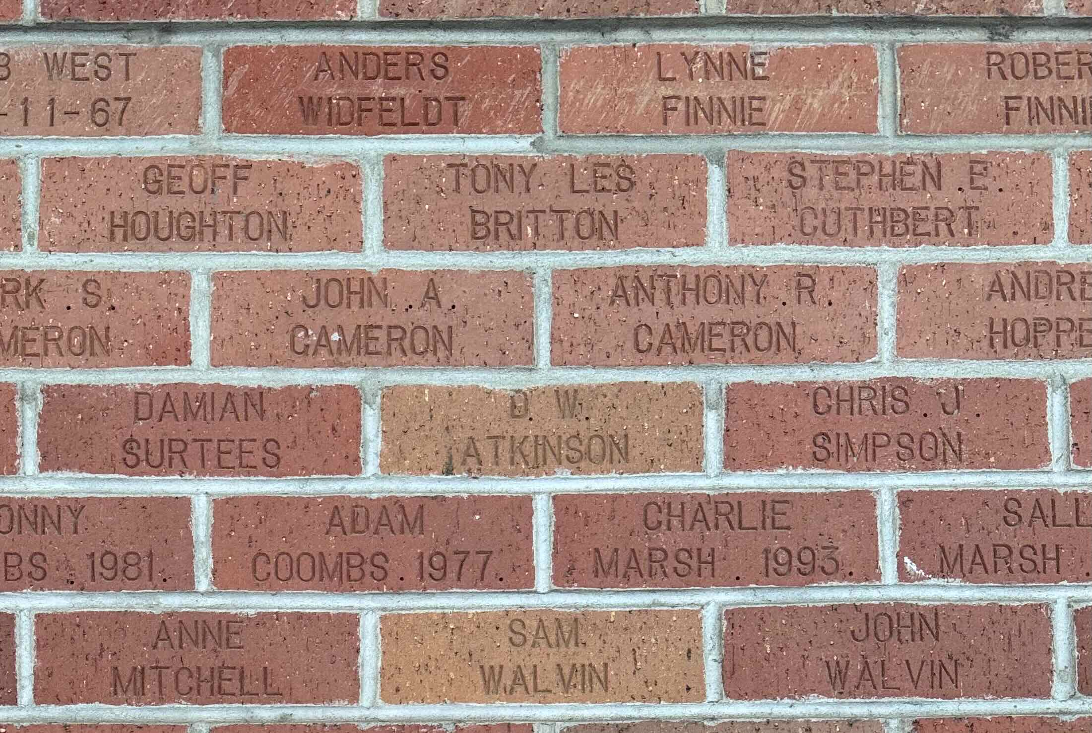 Image of brick for JOHN A. CAMERON