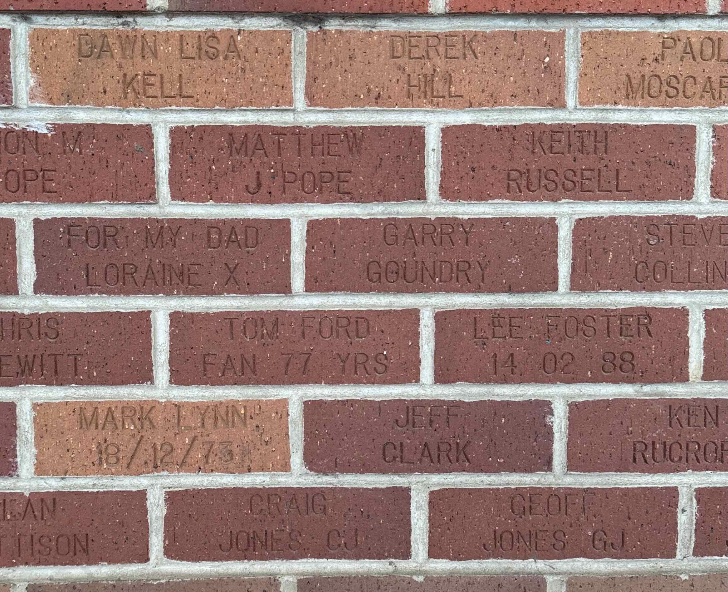 Image of brick for GARRY GOUNDRY