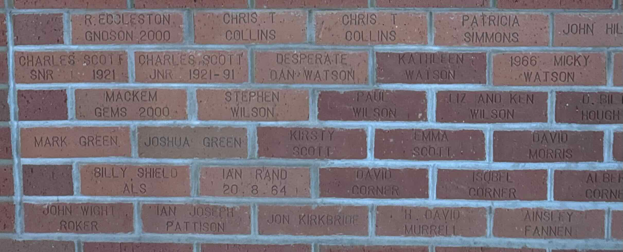 Image of brick for R. ECCLESTON GNDSON 2000