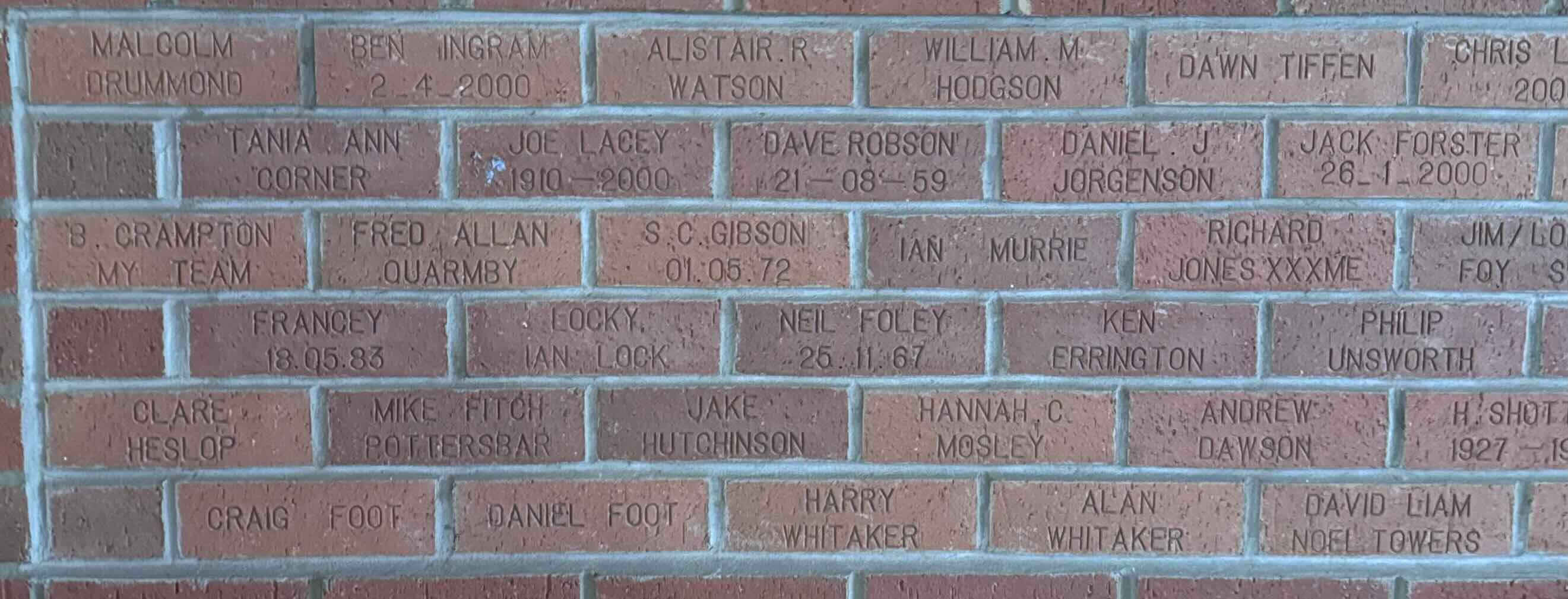 Image of brick for BEN INGRAM 2.4.2000