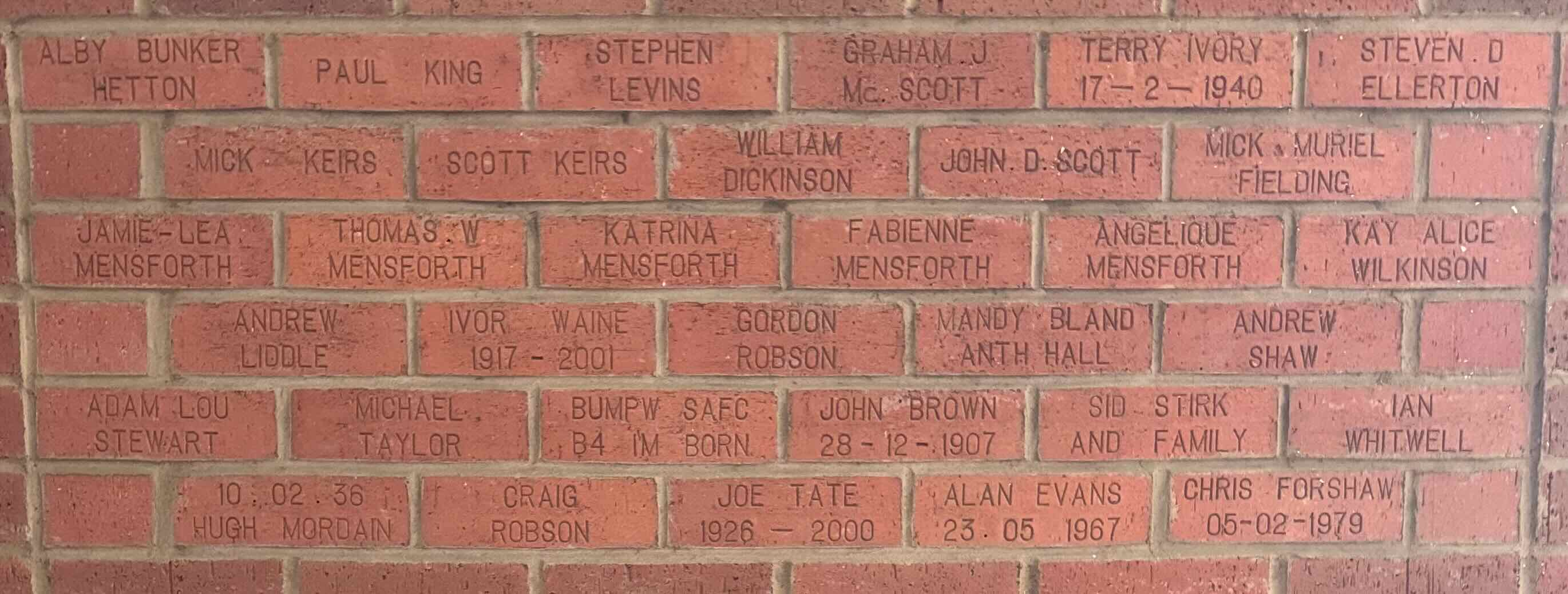 Image of brick for PAUL KING