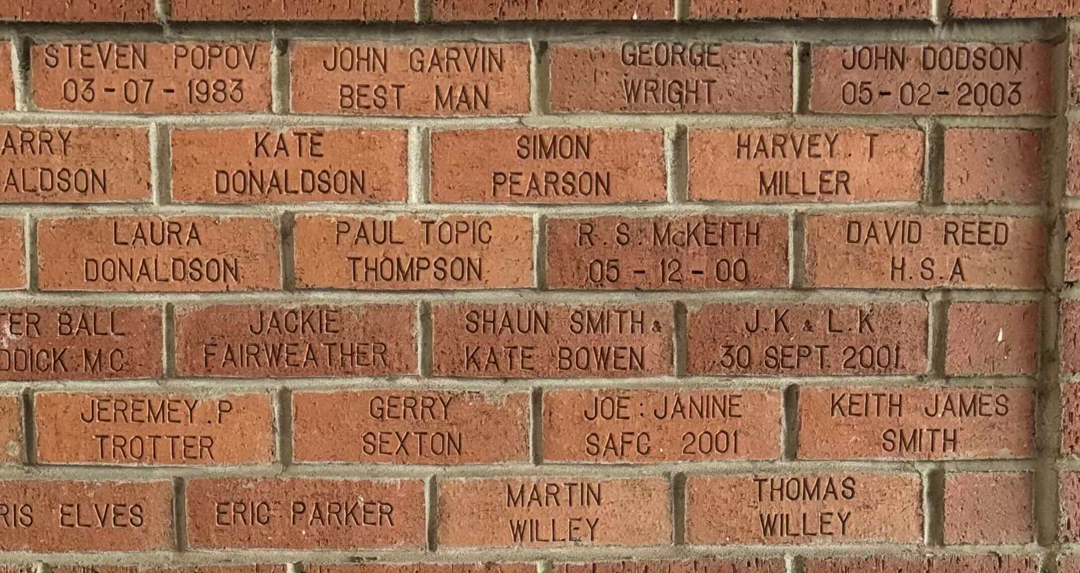 Image of brick for KEITH JAMES SMITH