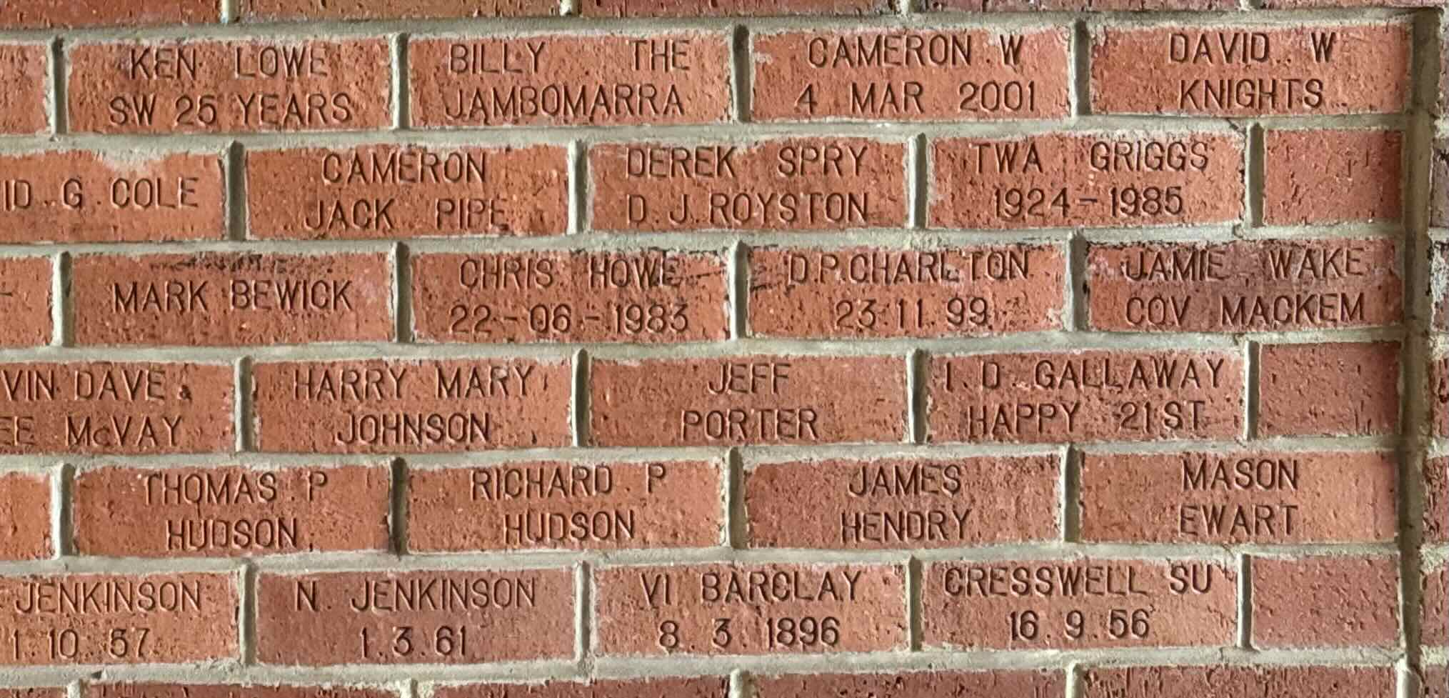 Image of brick for JEFF PORTER