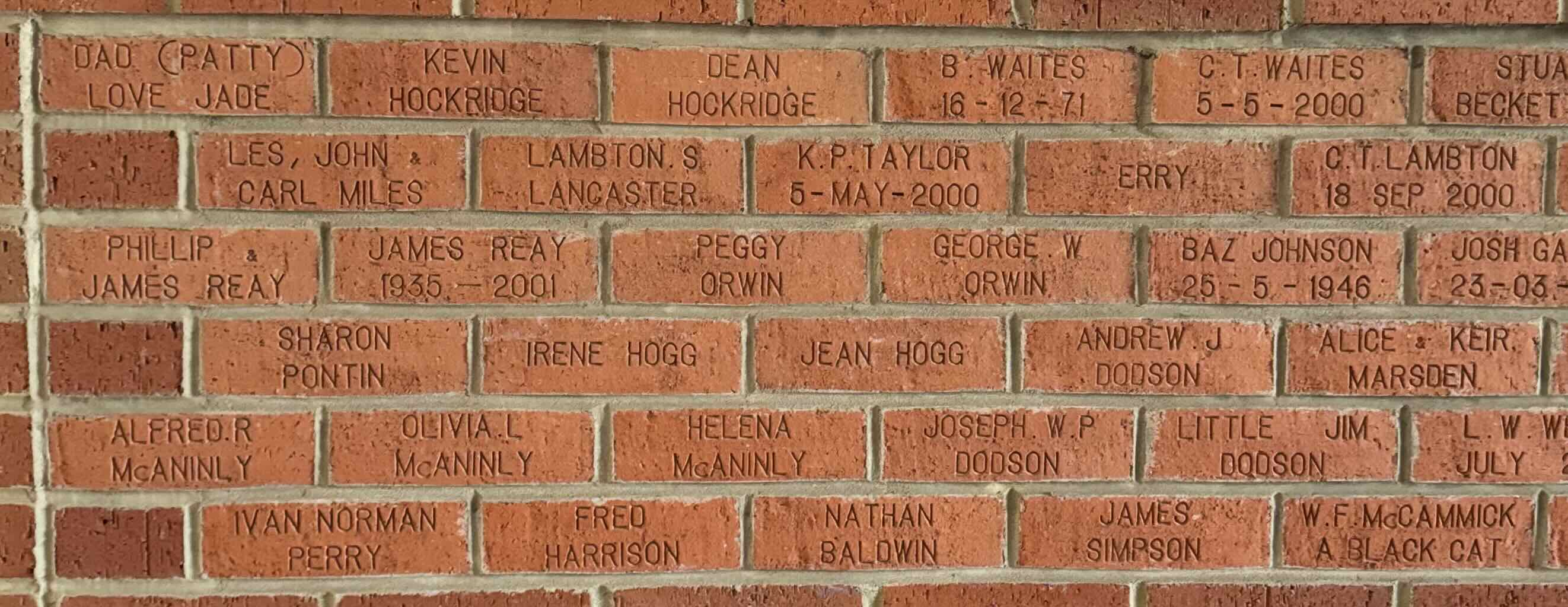 Image of brick for JAMES REAY 1935 - 2001