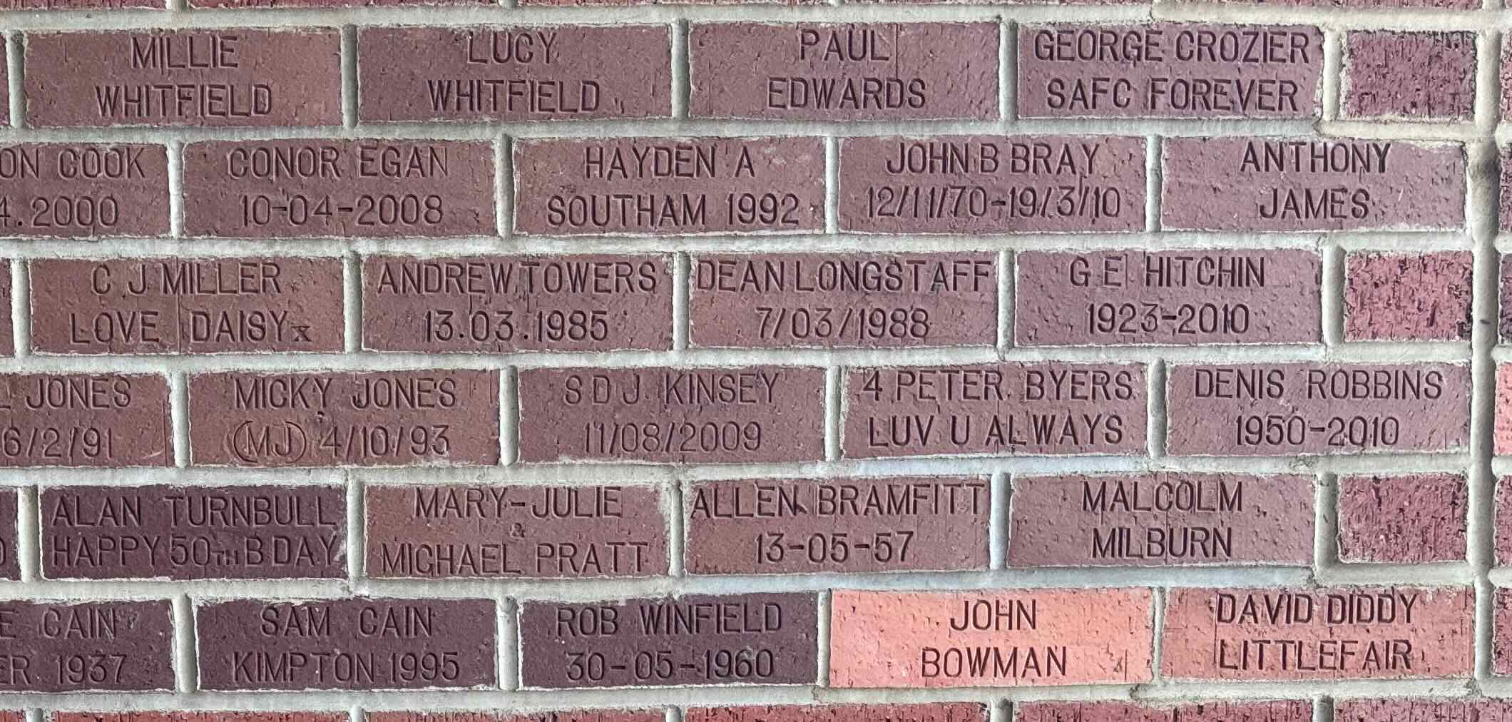 Image of brick for ANTHONY JAMES