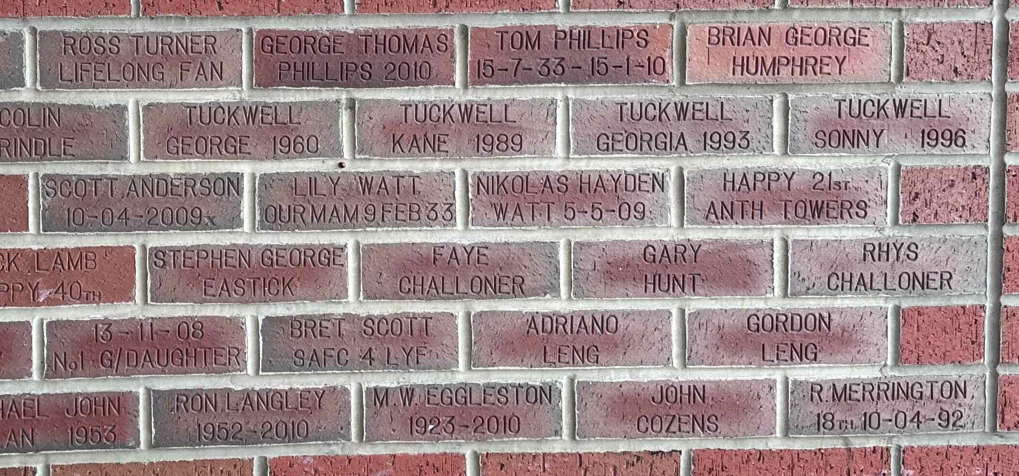 Image of brick for GEORGE THOMAS PHILLIPS 2010