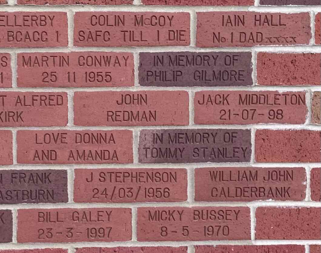 Image of brick for JACK MIDDLETON 21 - 07 - 98