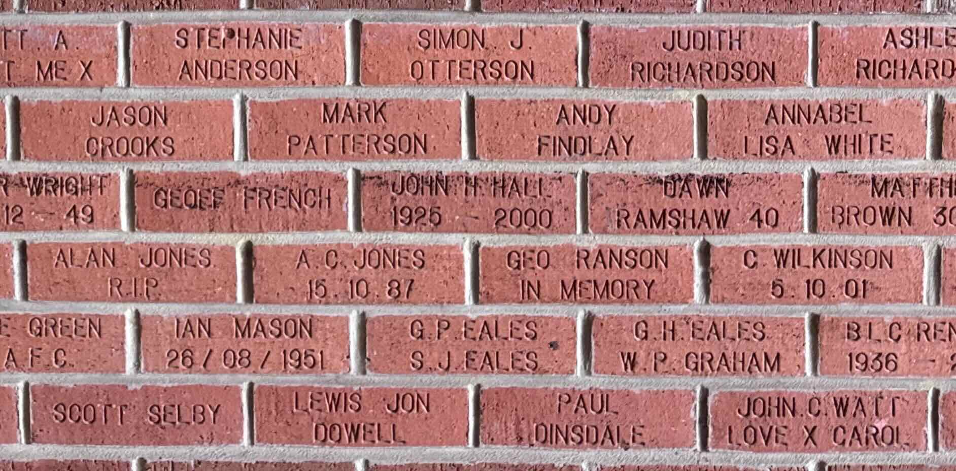 Image of brick for GEO RANSON IN MEMORY