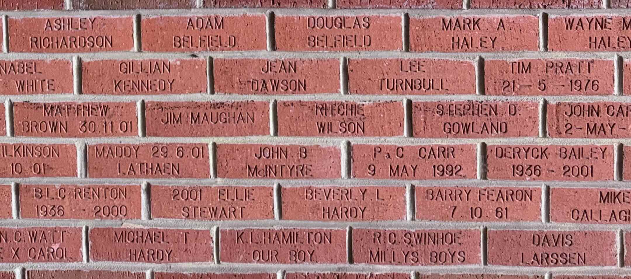 Image of brick for MARK A. HALEY