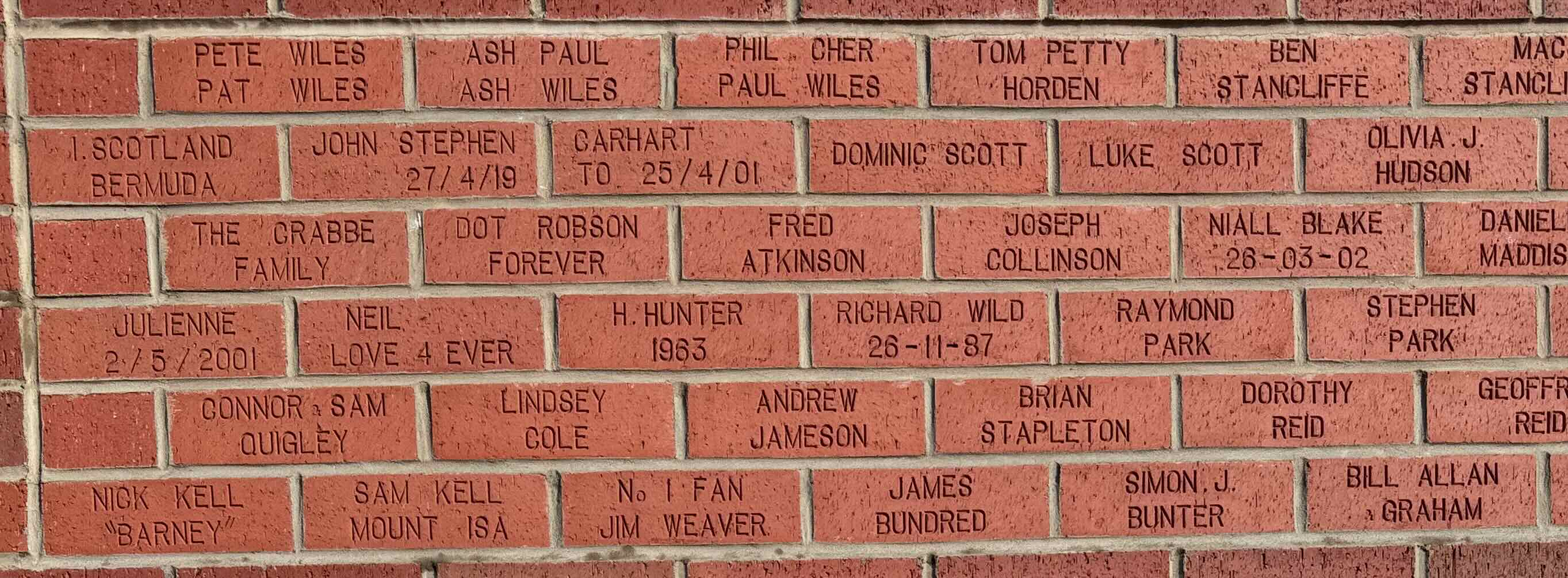 Image of brick for THE CRABBE FAMILY
