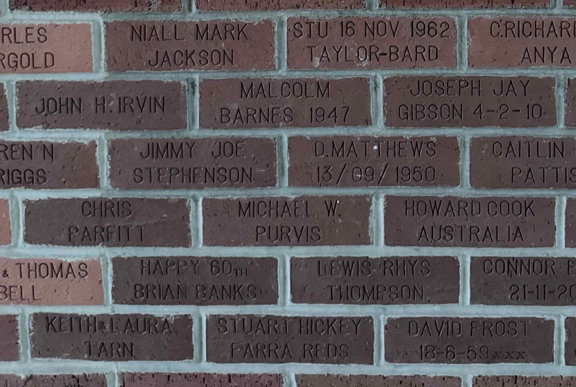 Image of brick for CHRIS PARFITT