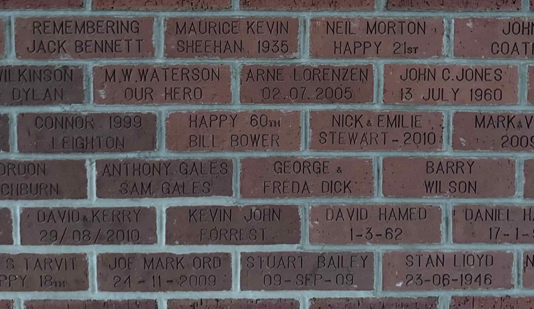 Image of brick for M.W.WATERSON OUR HERO