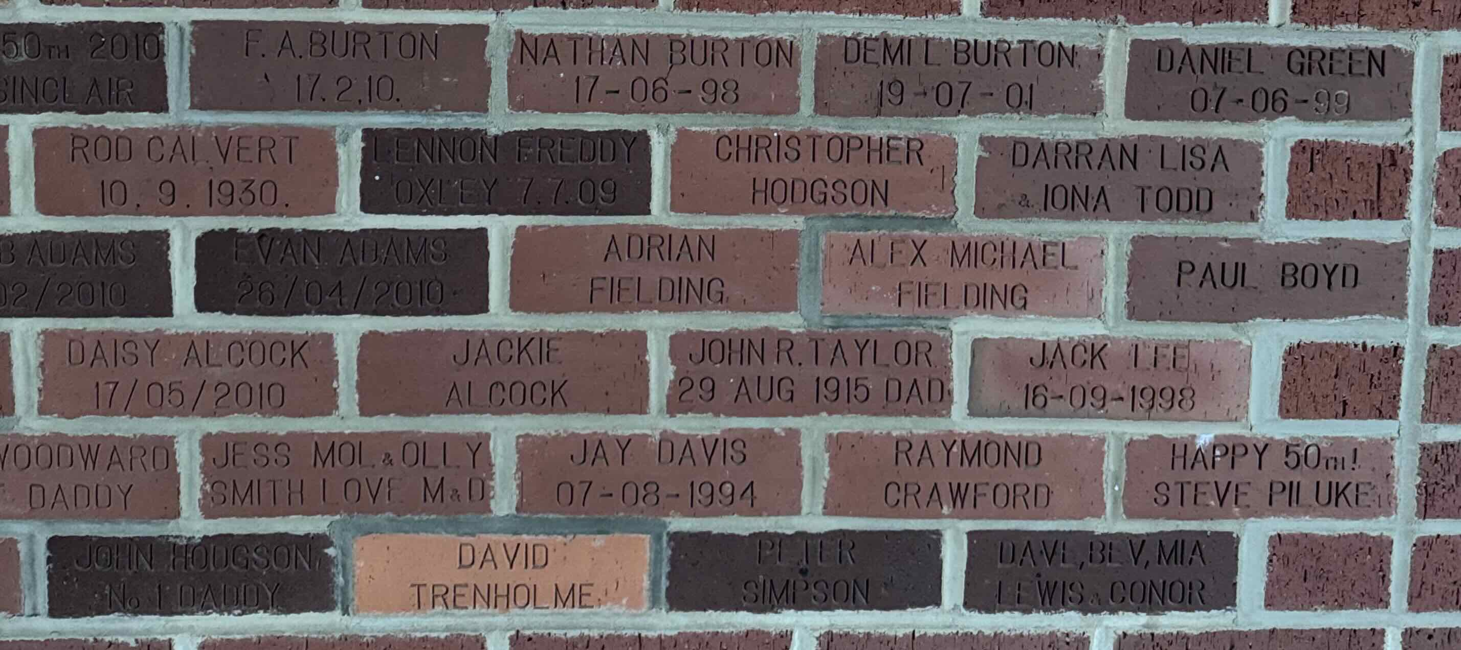 Image of brick for JESS MOL & OLLY SMITH LOVE M & D