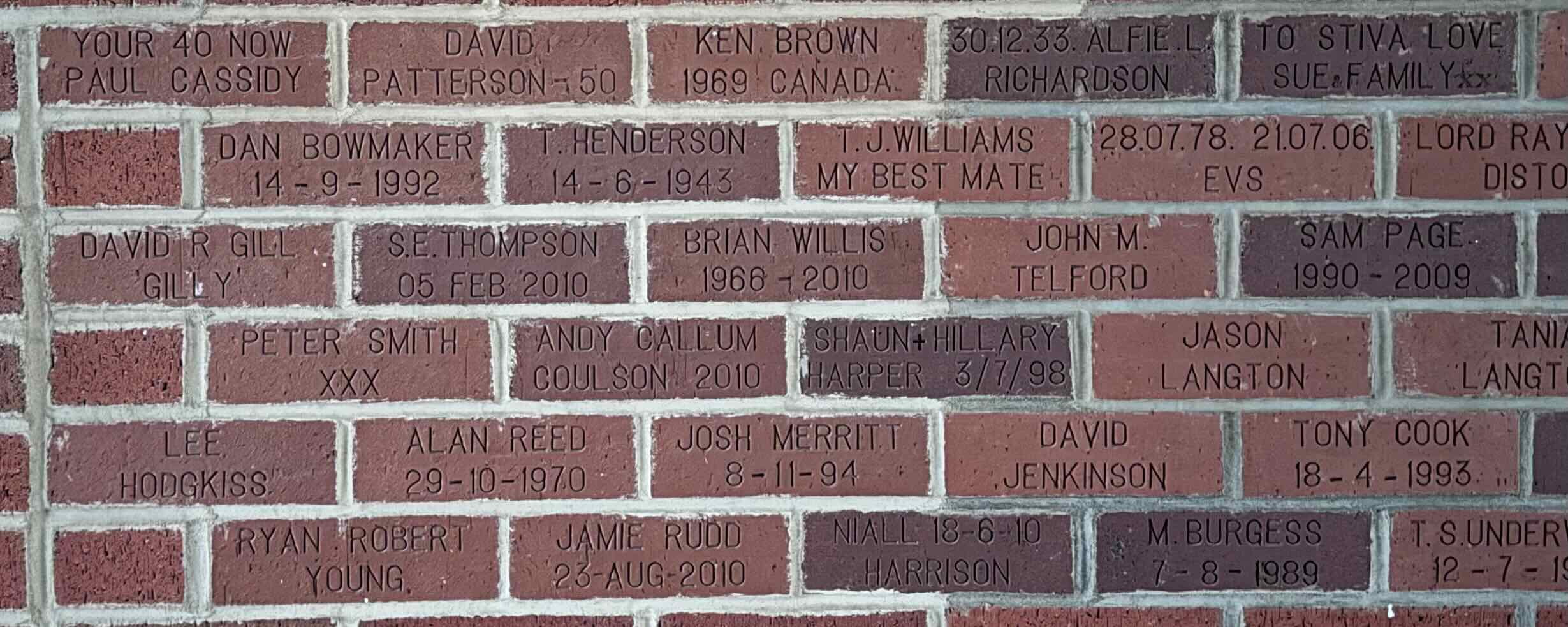 Image of brick for SHAUN+HILLARY HARPER 3/7/98