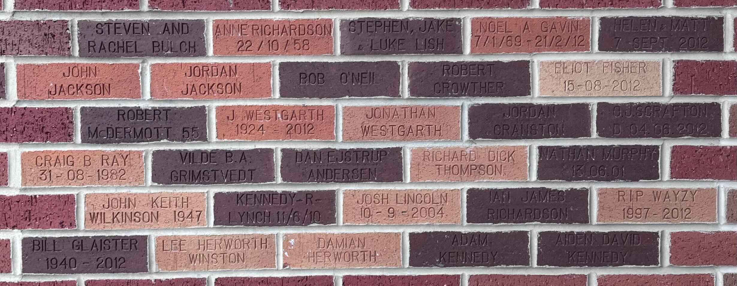 Image of brick for HELEN & MATT 7 SEPT 2012