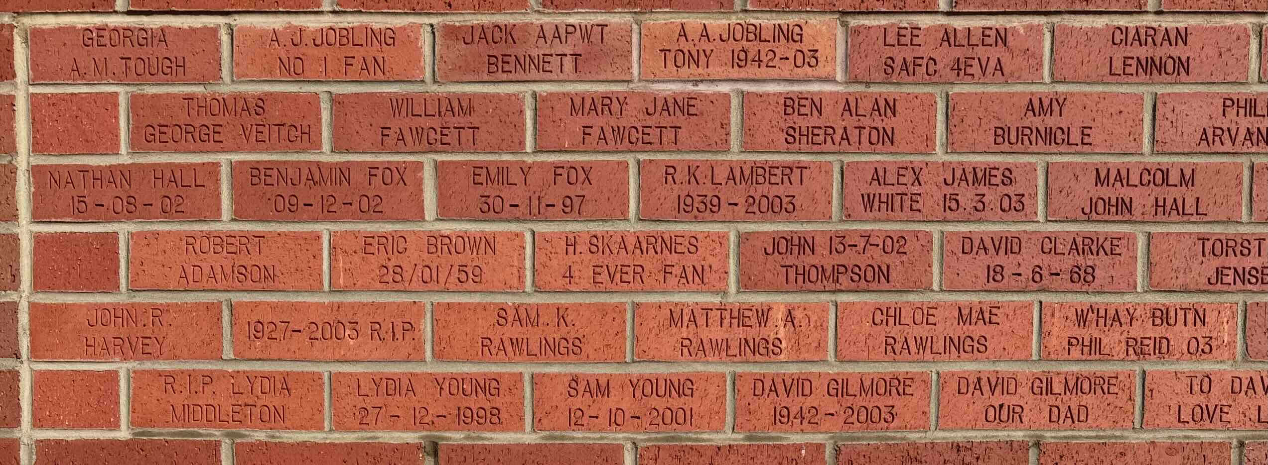 Image of brick for R.K.LAMBERT 1939-2003