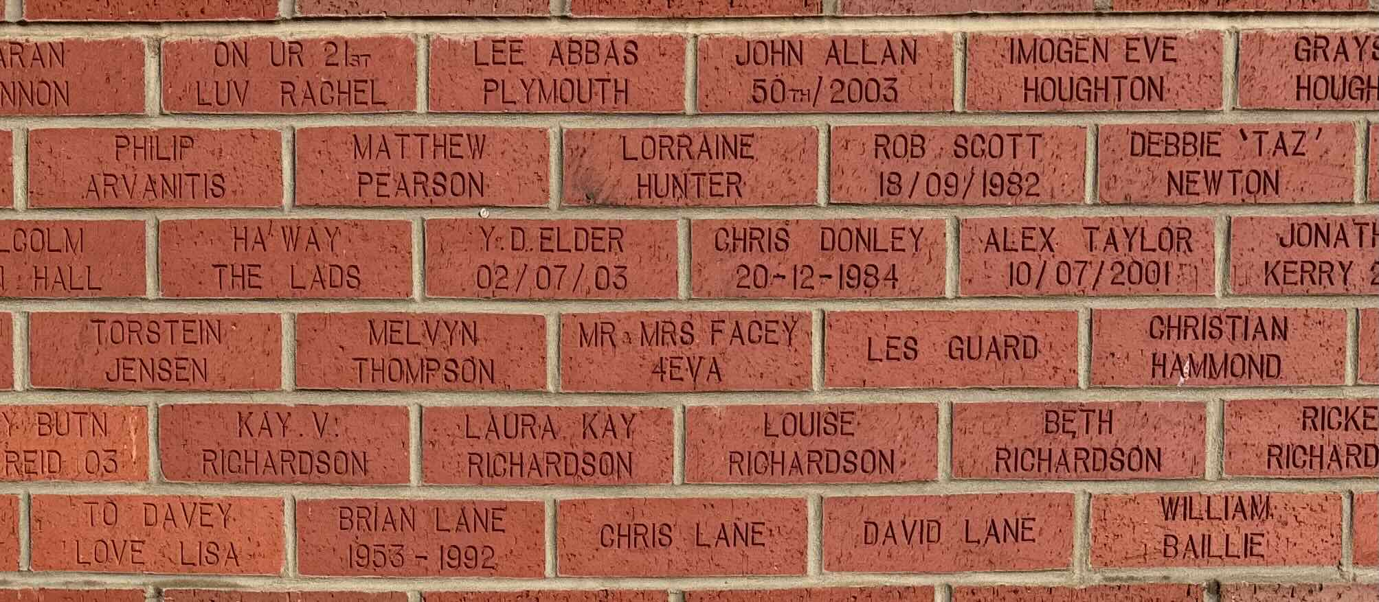 Image of brick for HA'WAY THE LADS