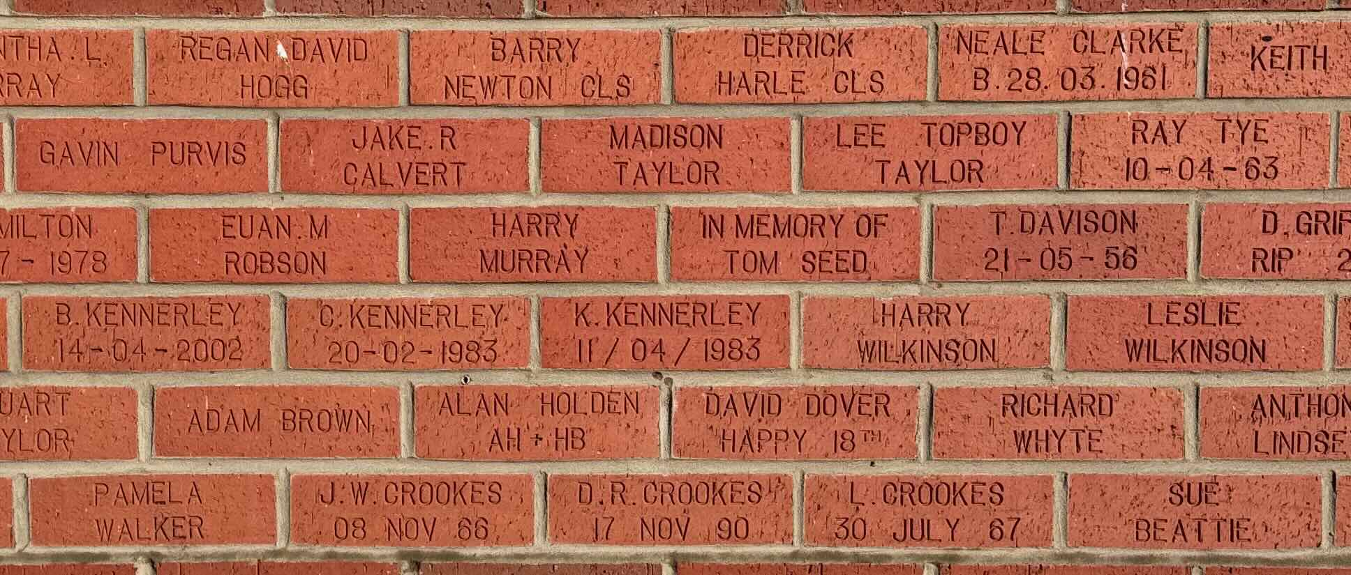 Image of brick for HARRY WILKINSON