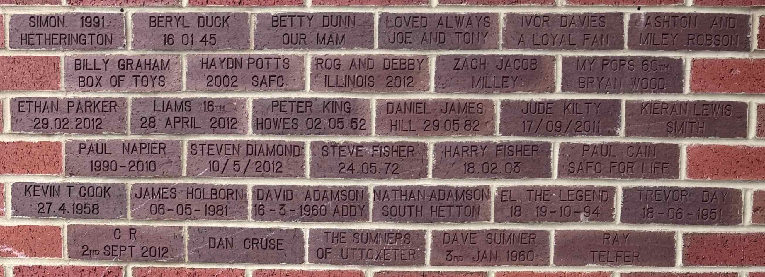 Image of brick for BETTY DUNN OUR MAM