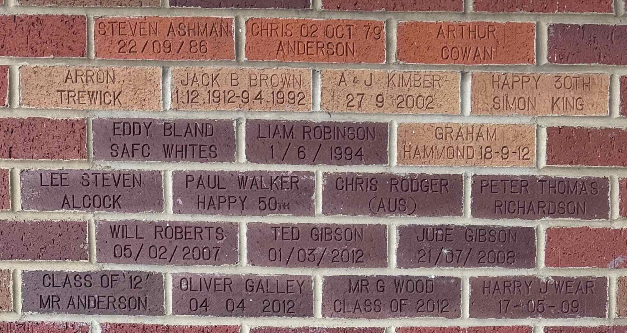Image of brick for GRAHAM HAMMOND 18-9-12