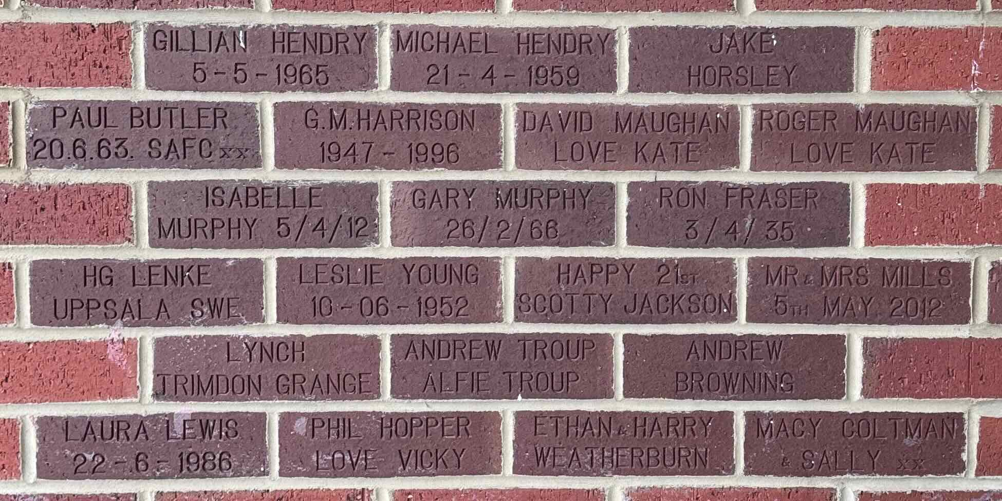 Image of brick for JAKE HORSLEY