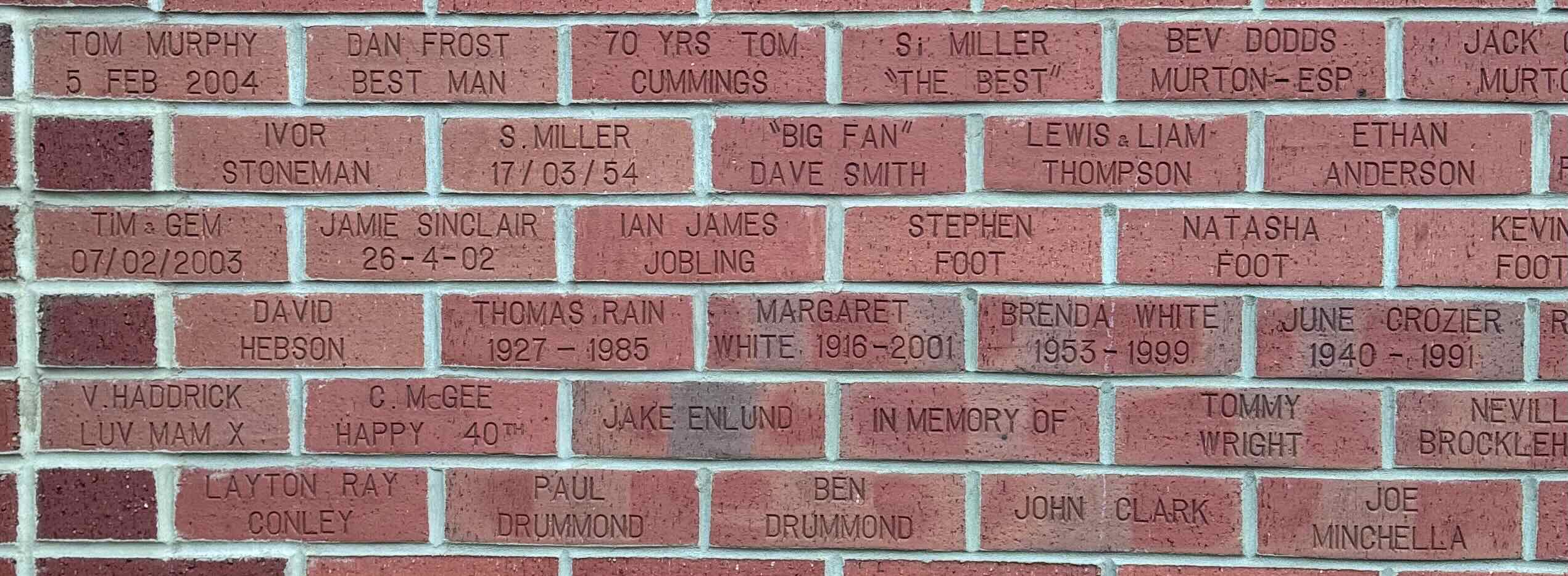 Image of brick for THOMAS RAIN 1927-1985