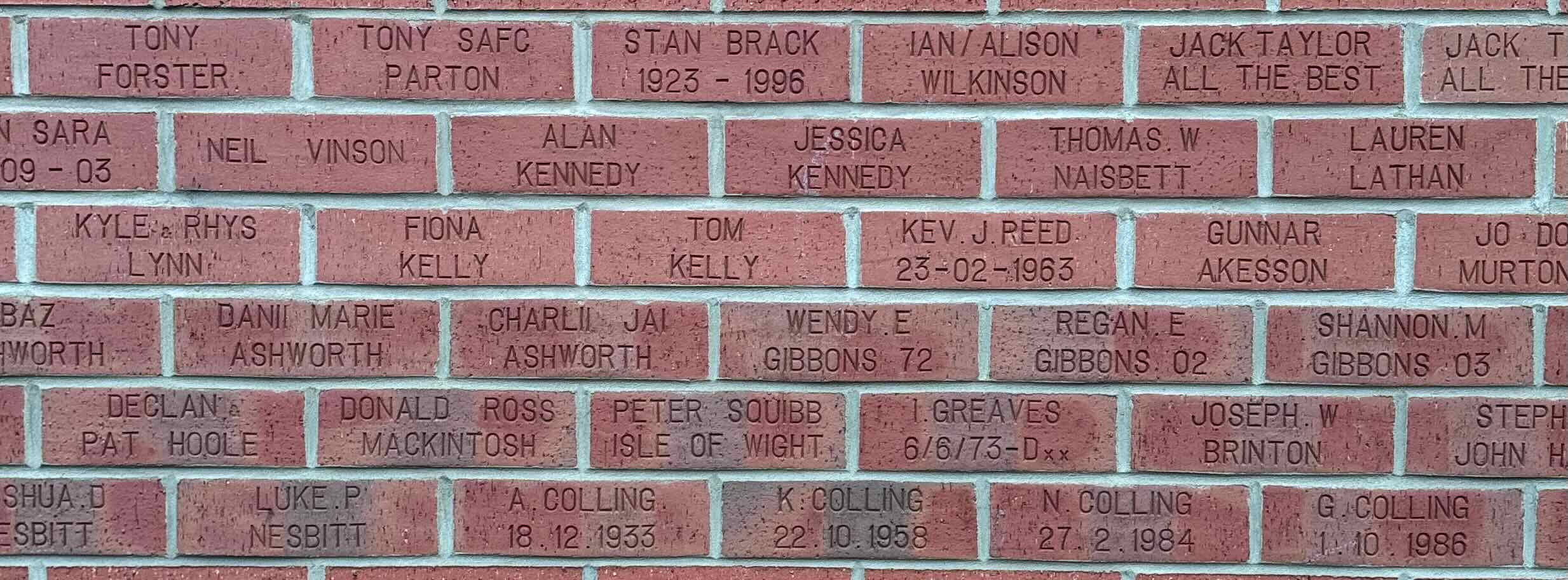 Image of brick for TOM KELLY