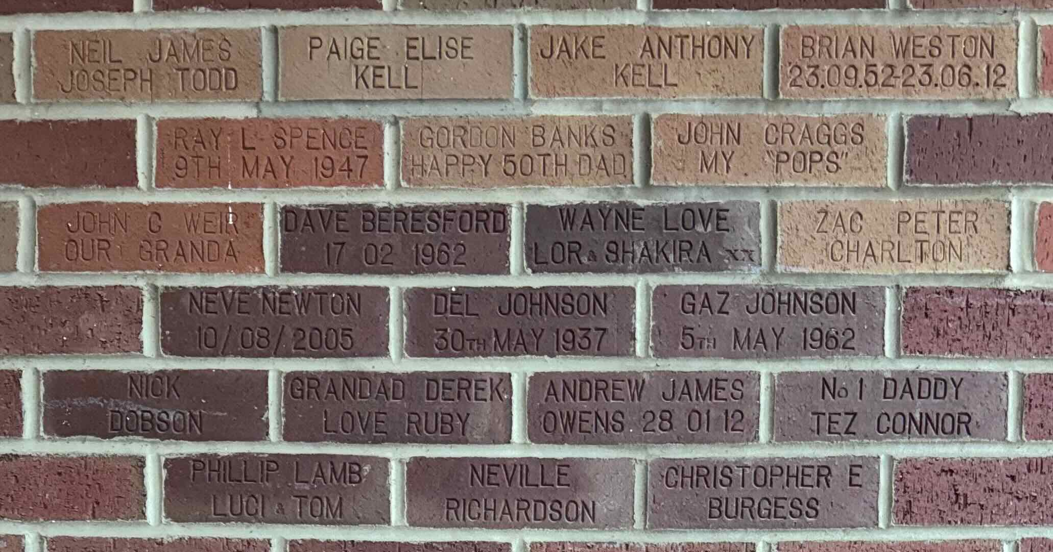 Image of brick for JOHN CRAGGS MY "POPS"