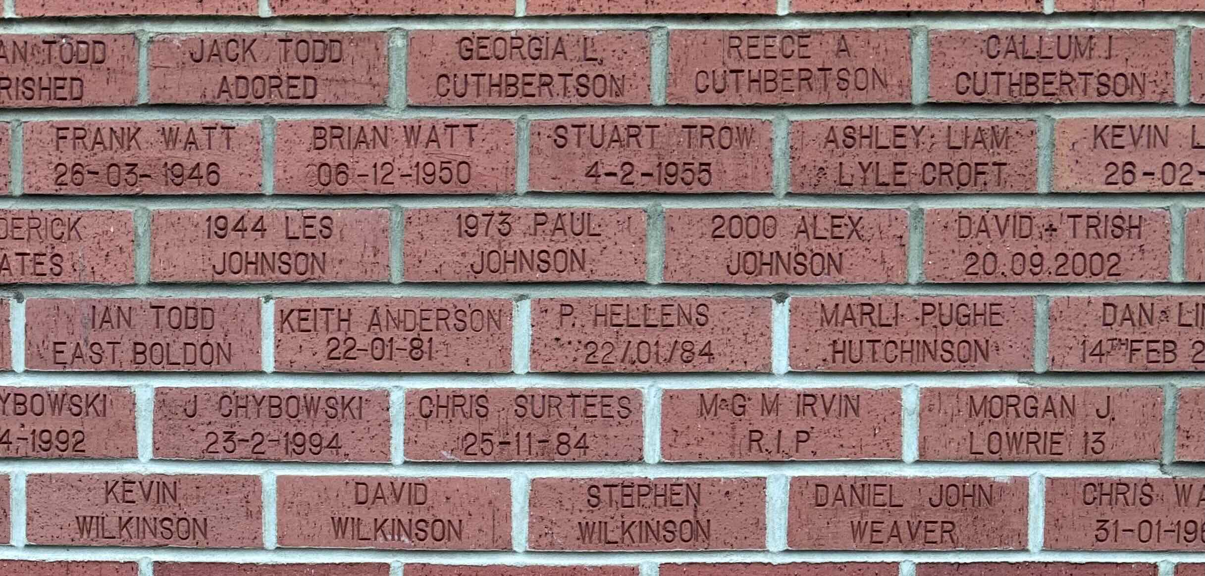 Image of brick for CHRIS SURTEES 25-11-84