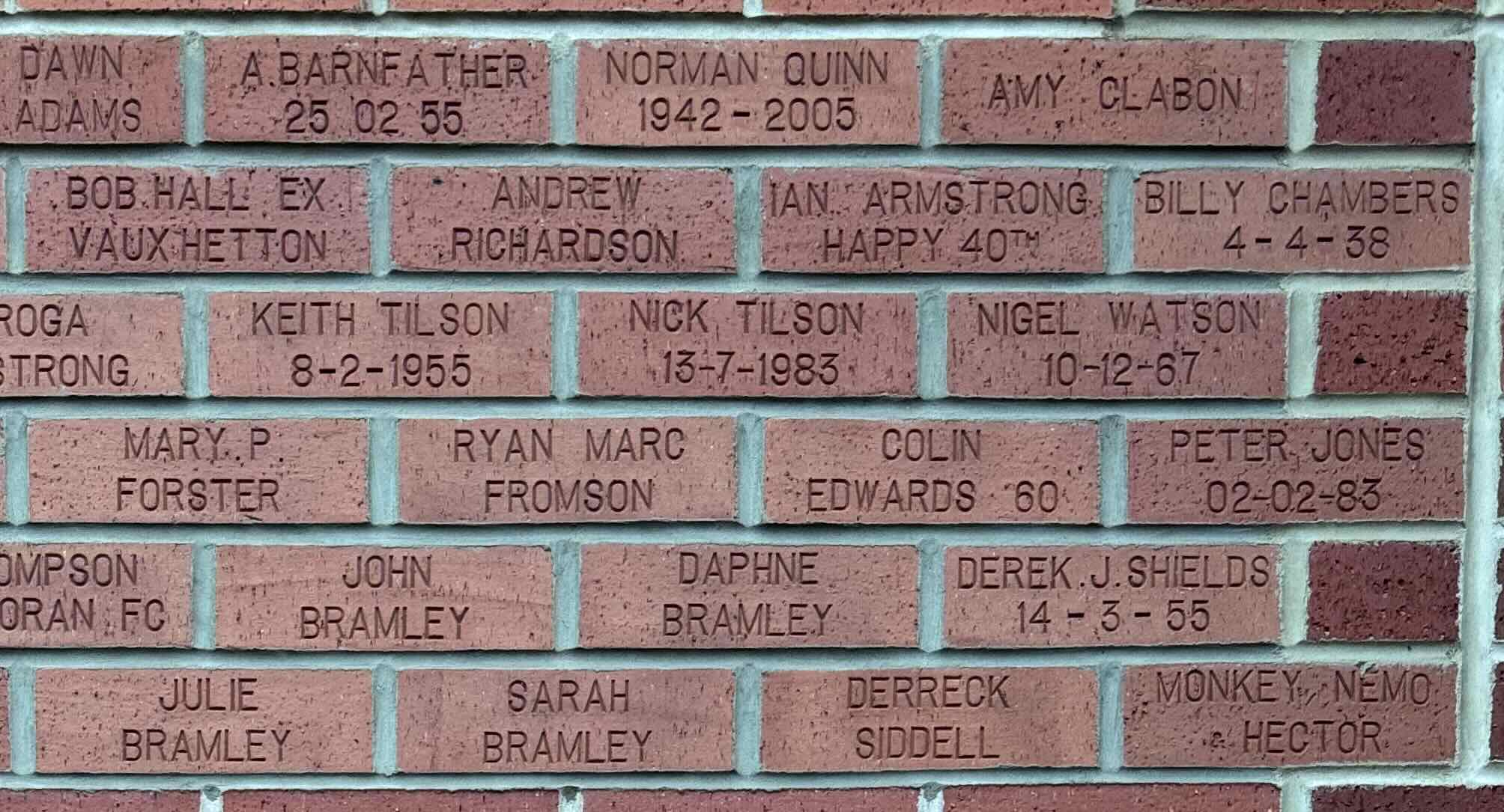 Image of brick for BOB HALL EX VAUX HETTON