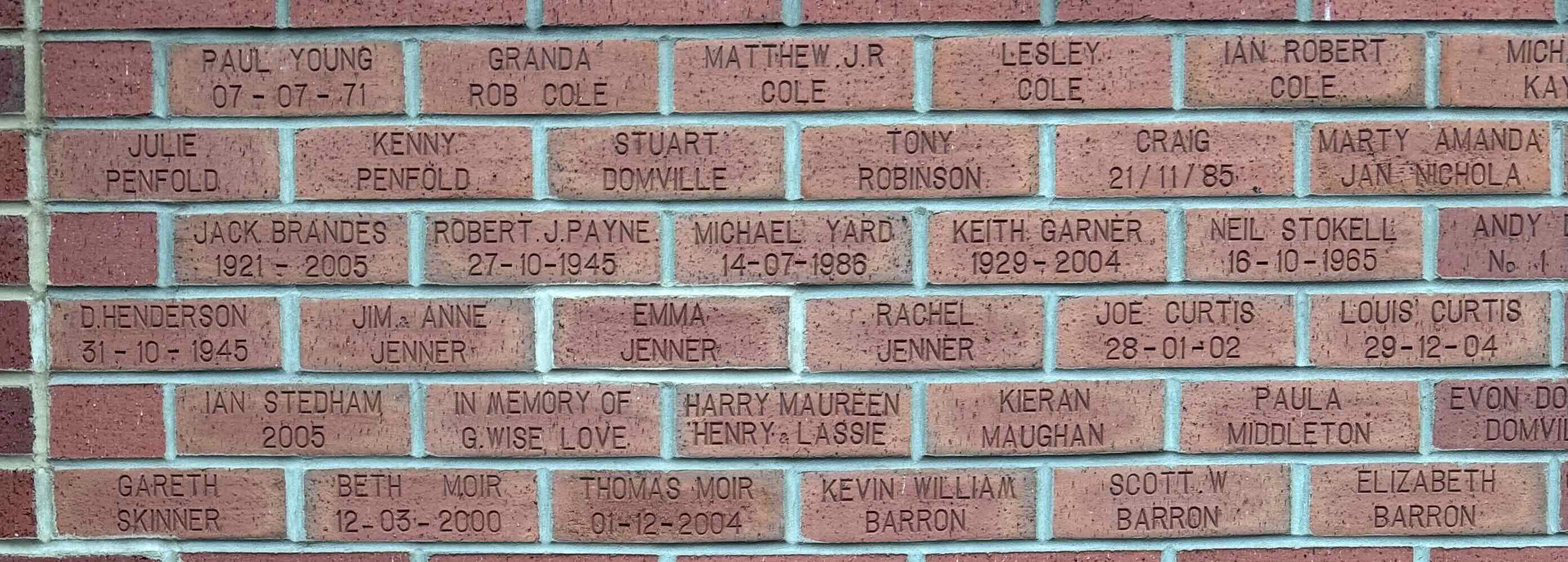 Image of brick for IAN ROBERT COLE