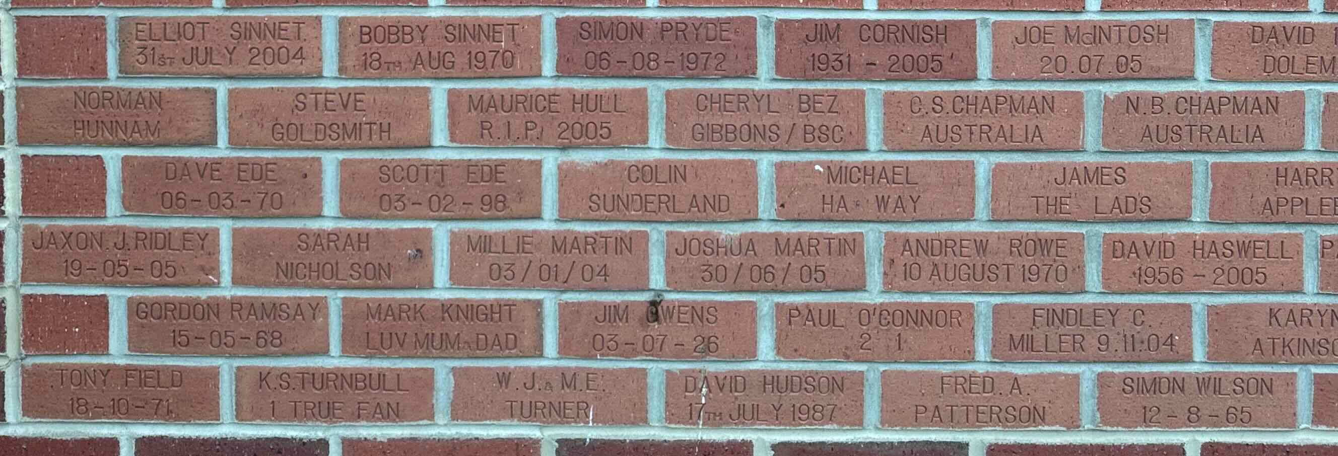 Image of brick for JOE McINTOSH 20.07.05