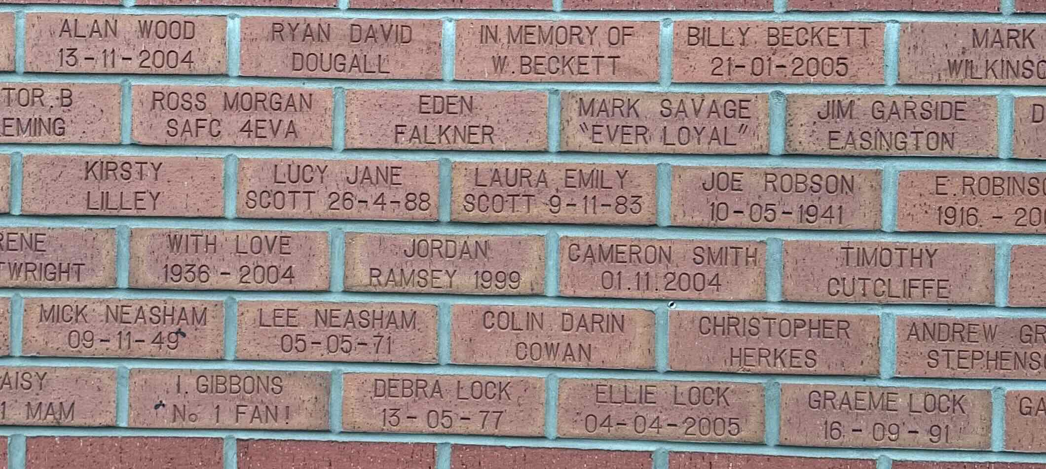 Image of brick for IN MEMORY OF W.BECKETT